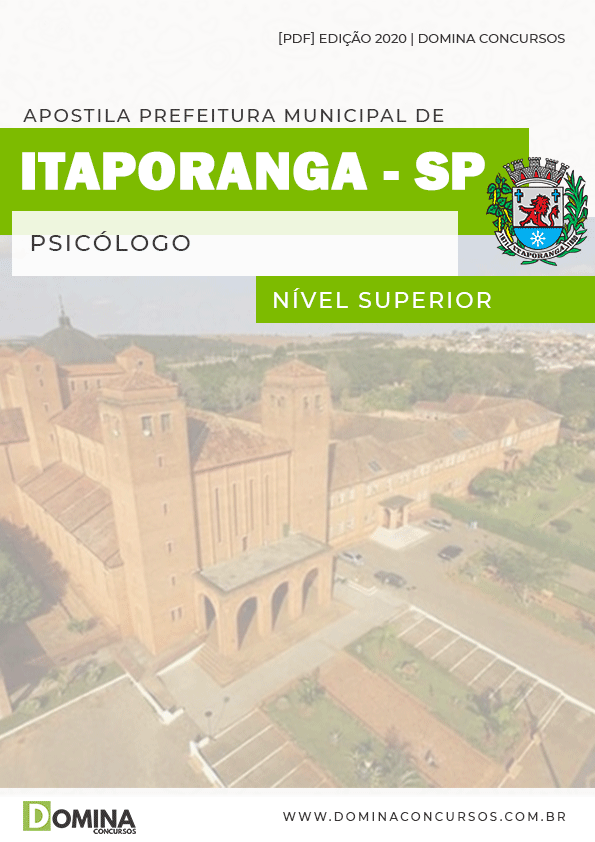 Apostila Concurso Pref Itaporanga SP 2020 Psicólogo