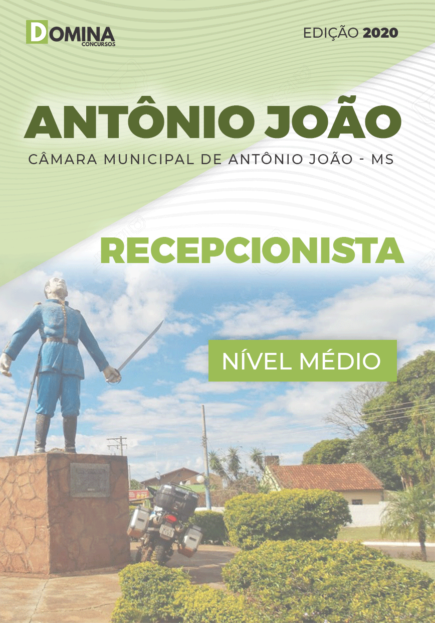 Apostila Câmara Antônio João MS 2020 Recepcionista