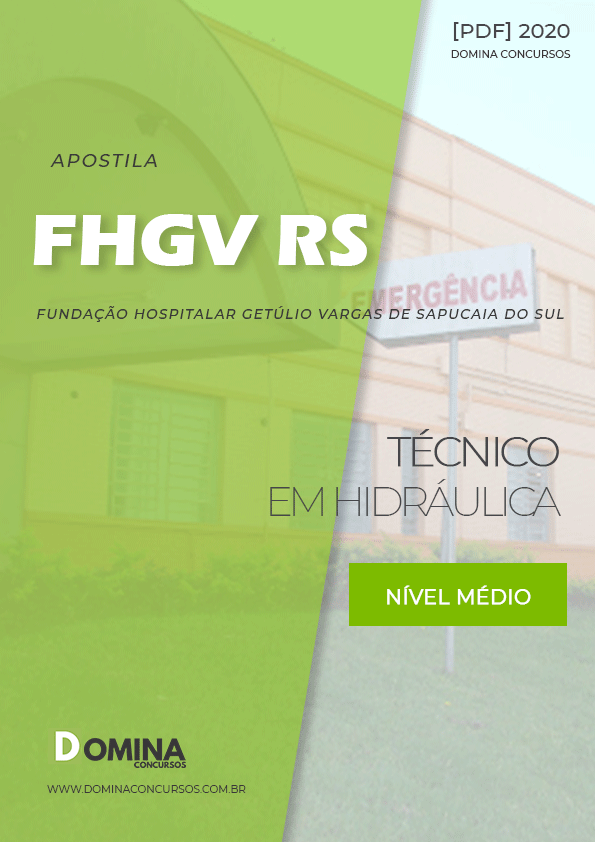 Apostila Concurso FHGV RS 2020 Técnico e Hidráulica