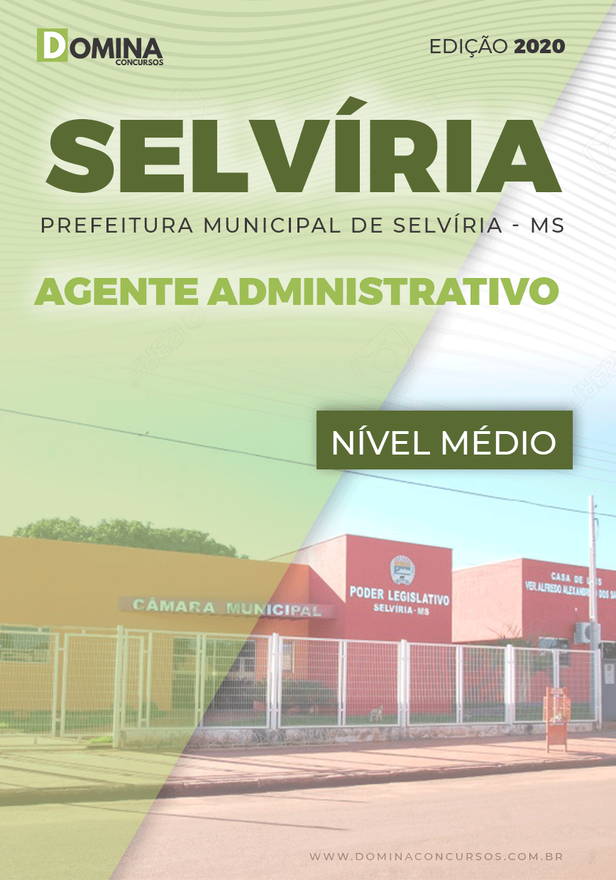 Apostila Câmara Selvíria MS 2020 Agente Administrativo