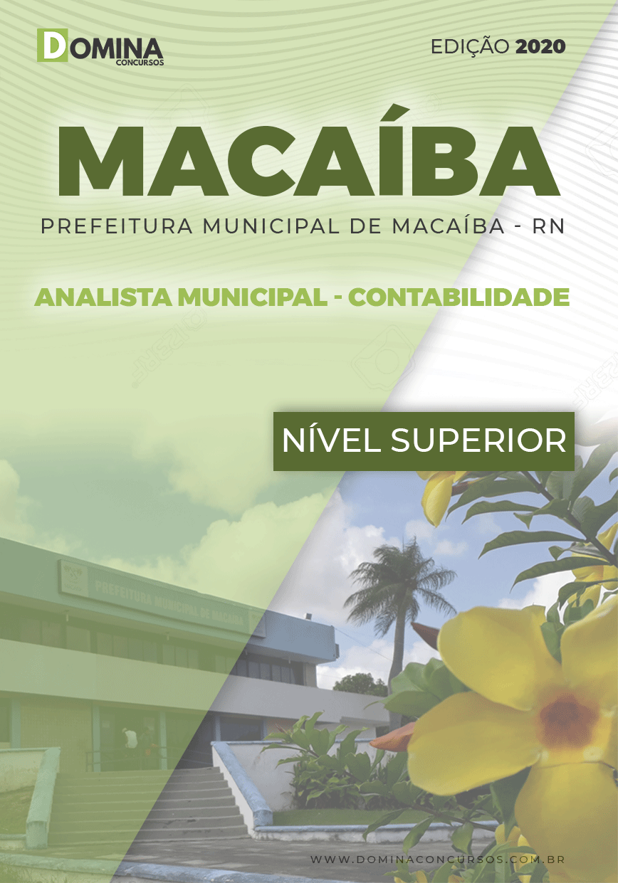 Apostila Pref Macaíba RN 2020 Analista Municipal Contabilidade