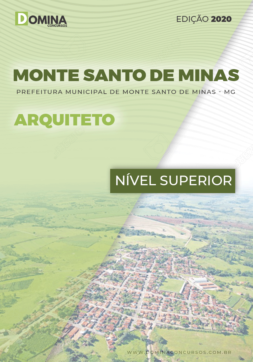 Apostila Pref Monte Santo Minas MG 2020 Arquiteto
