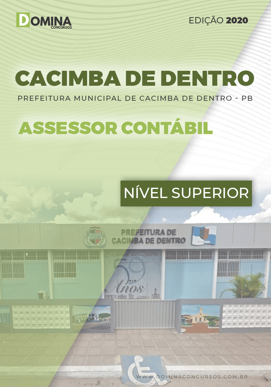 Apostila Pref Cacimba Dentro PB 2020 Assessor Contábil