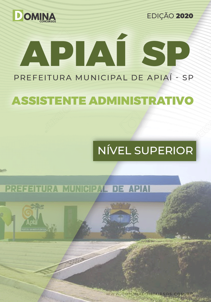 Apostila Concurso Pref Apiaí SP 2020 Assistente Administrativo