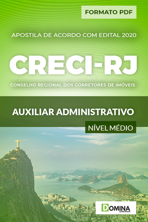 Apostila Concurso CRECI RJ 2020 Auxiliar Administrativo