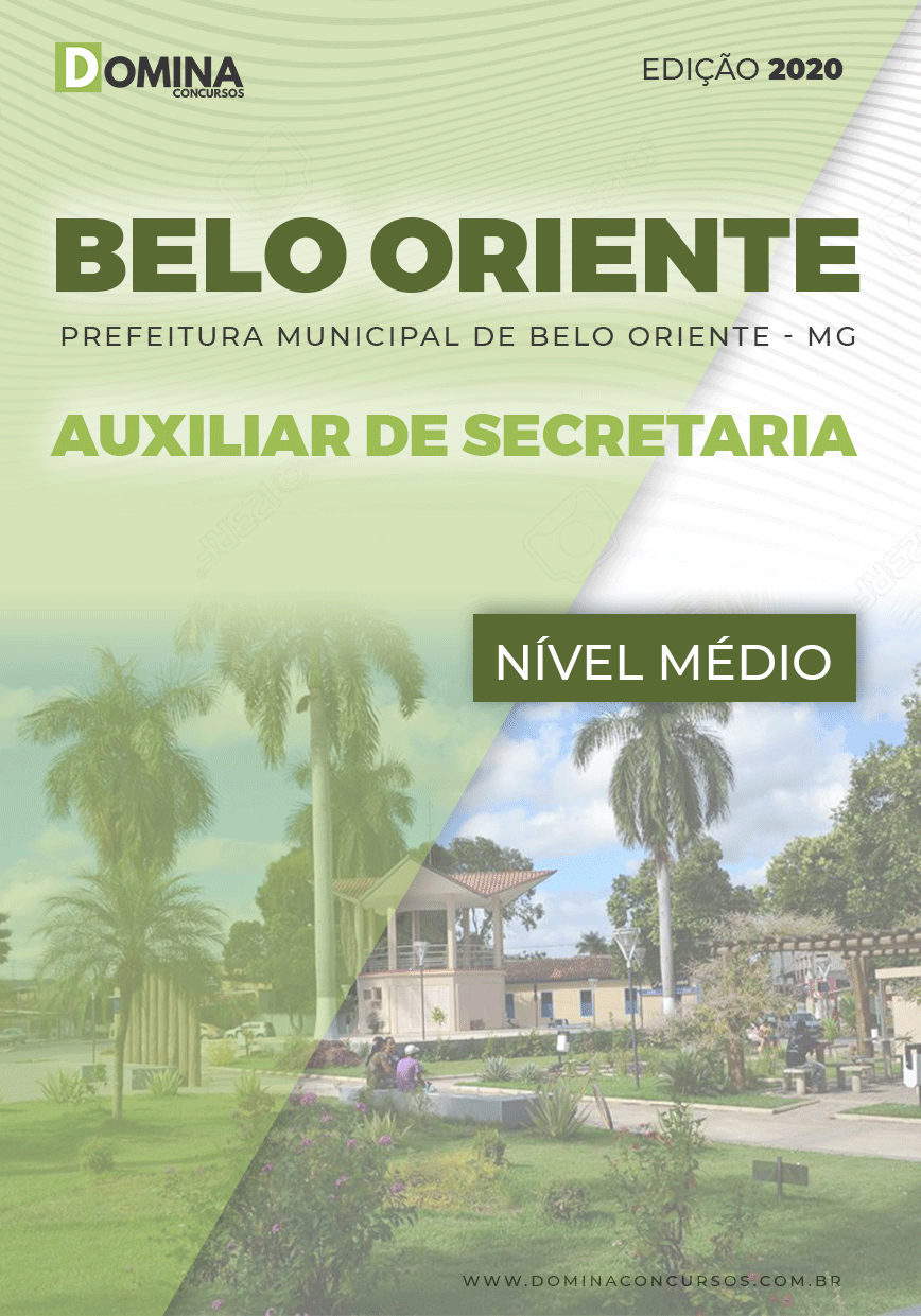 Apostila Belo Oriente MG 2020 Auxiliar de Secretaria