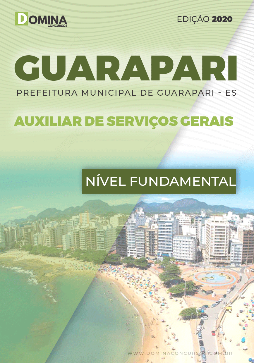 Apostila Guarapari ES 2020 Auxiliar de Serviços Gerais