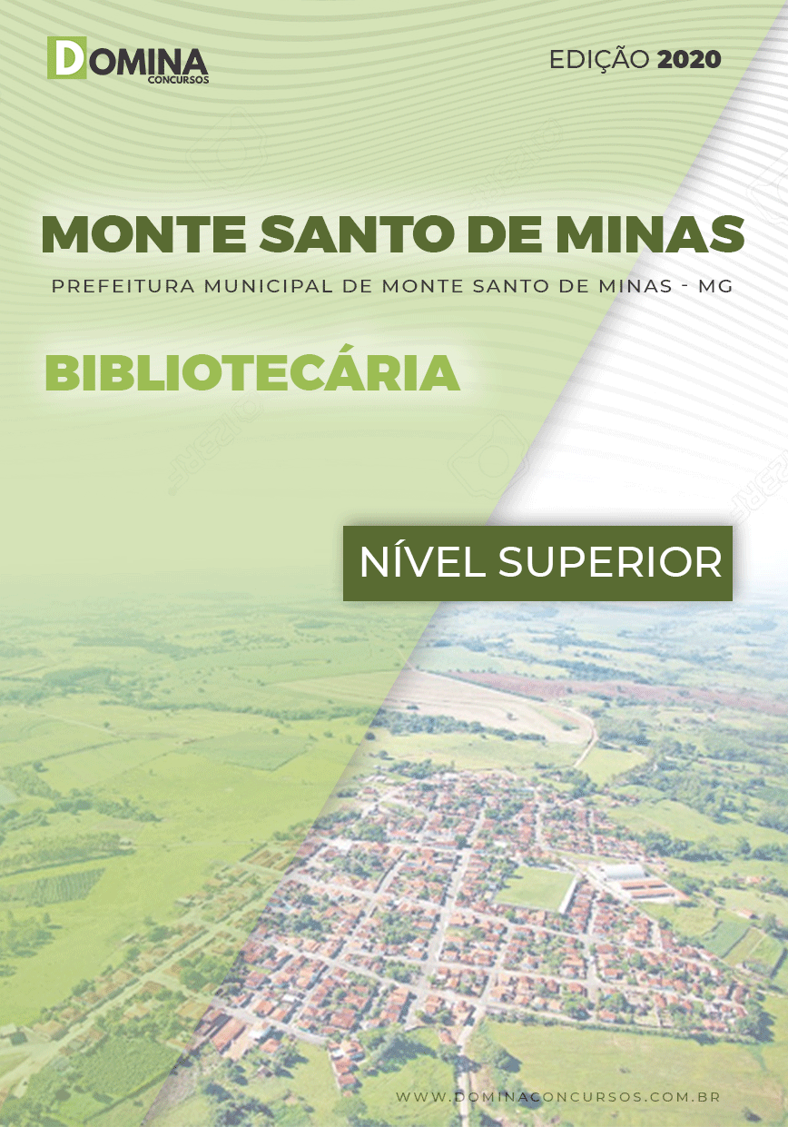 Apostila Pref Monte Santo Minas MG 2020 Bibliotecária