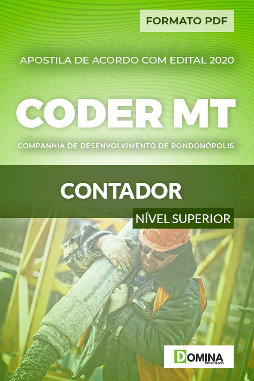 Apostila Concurso Público CODER MT 2020 Contador