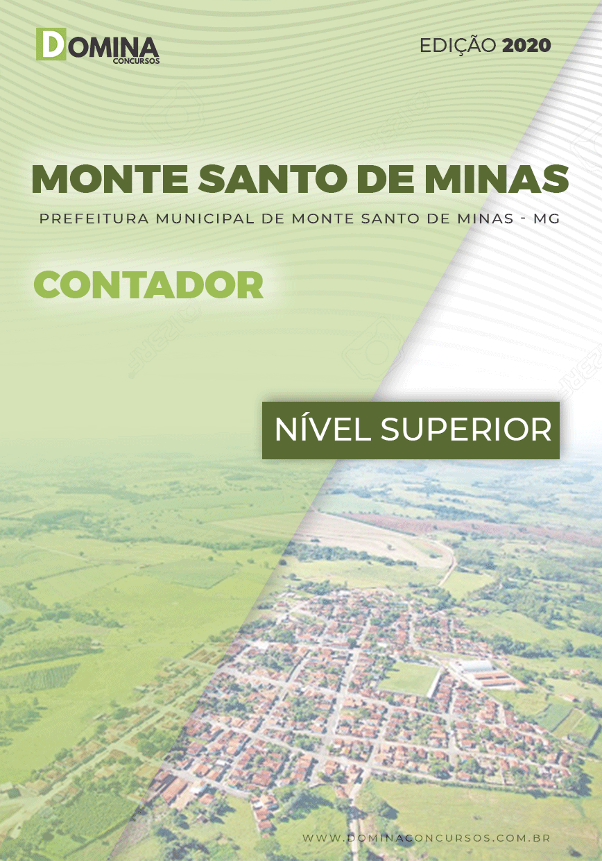 Apostila Pref Monte Santo Minas MG 2020 Contador