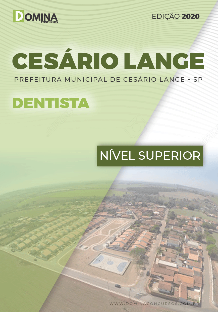 Apostila Concurso Pref Cesário Lange SP 2020 Dentista
