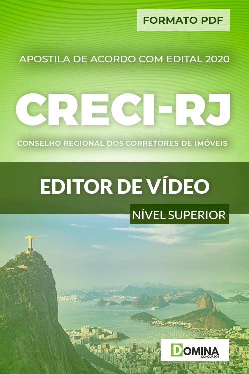 Apostila Concurso Público CRECI RJ 2020 Editor de Vídeo