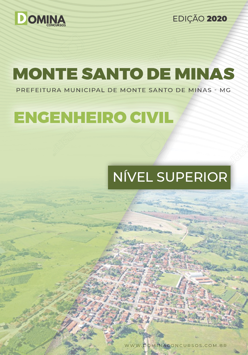Apostila Pref Monte Santo Minas MG 2020 Engenheiro Civil
