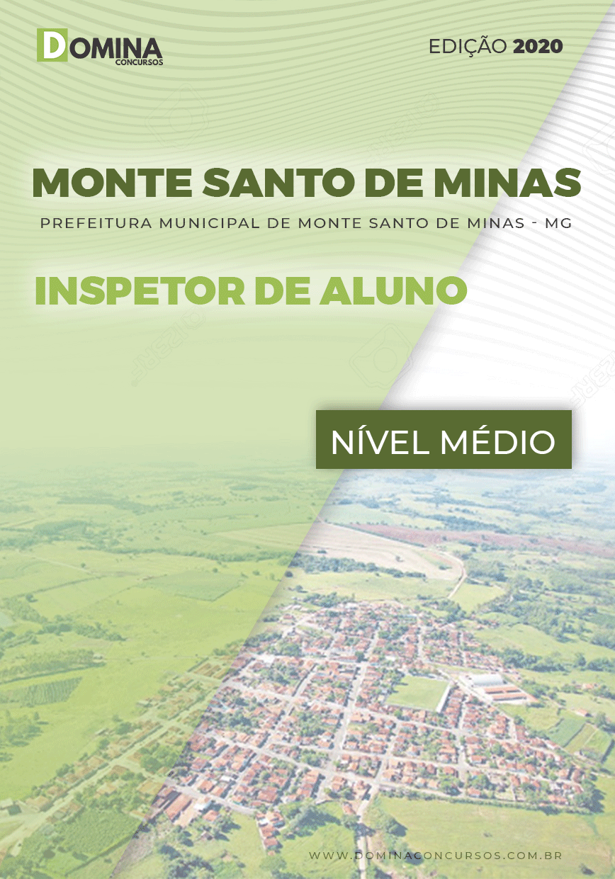 Apostila Pref Monte Santo Minas MG 2020 Inspetor de Aluno