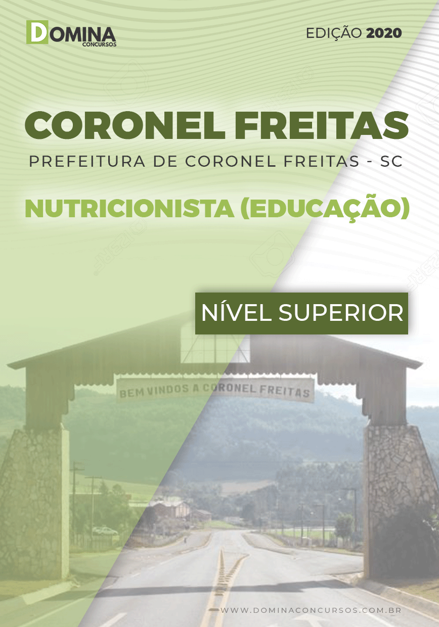Apostila Concurso Coronel Freitas SC 2020 Nutricionista