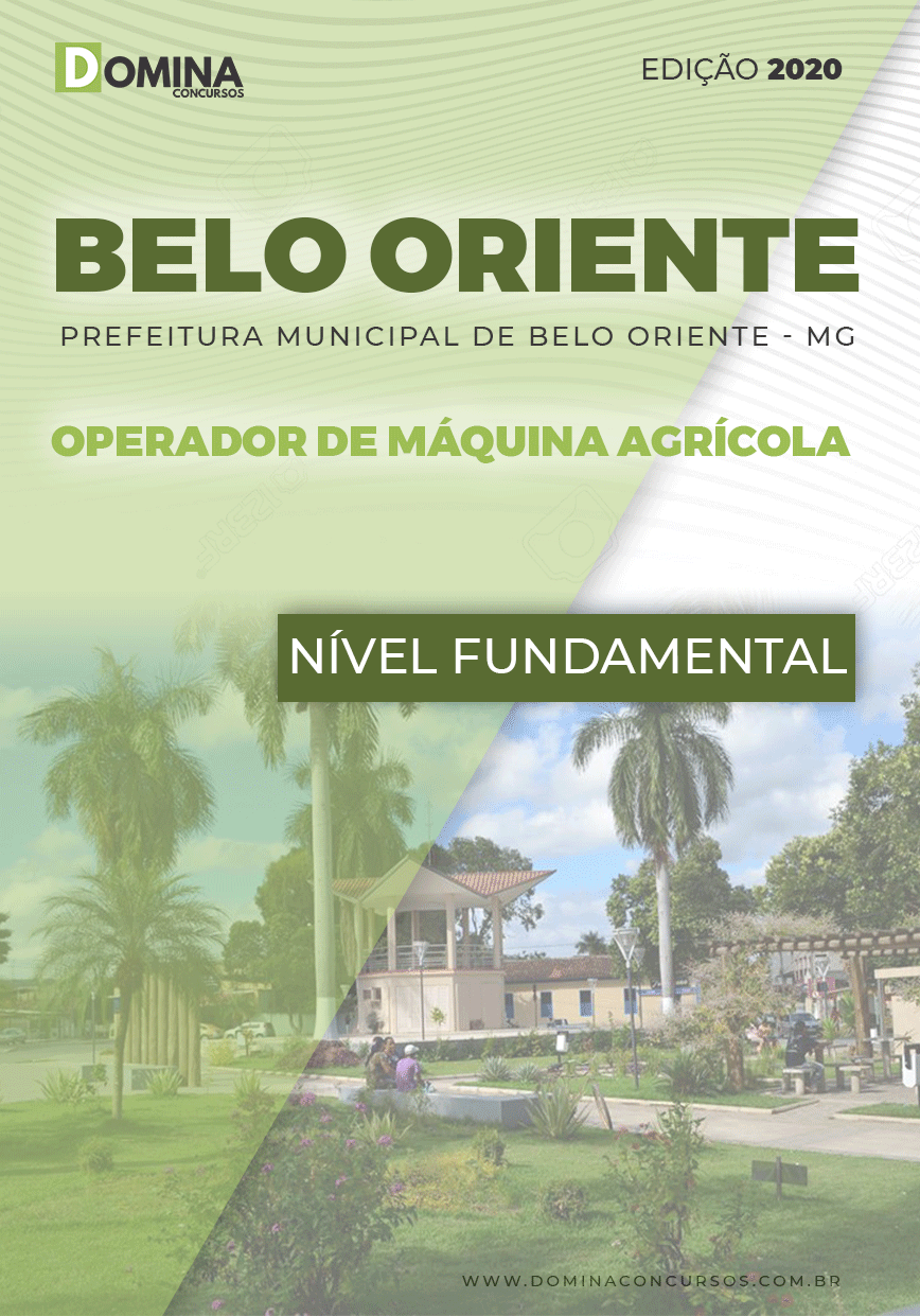 Apostila Belo Oriente MG 2020 Operador de Máquina Agrícola