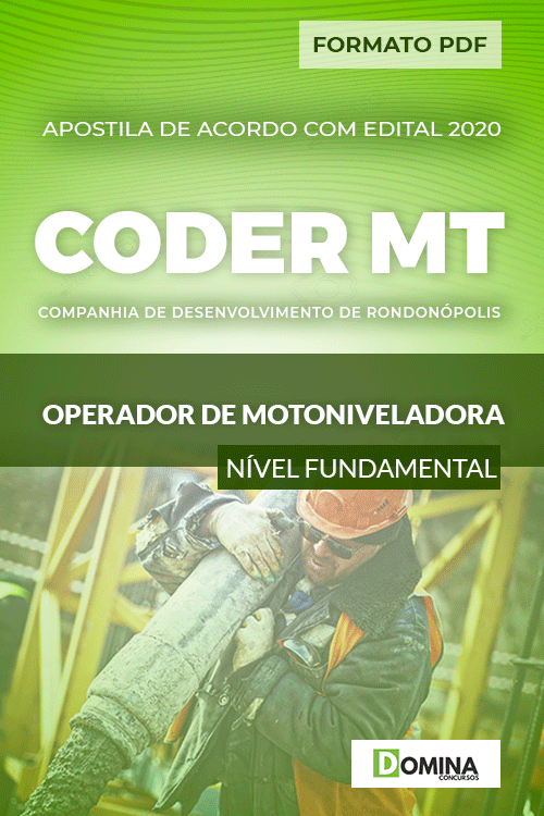 Apostila Concurso CODER MT 2020 Operador de Motoniveladora