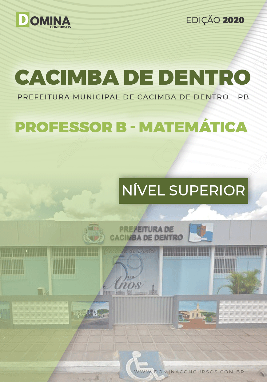 Apostila Pref Cacimba Dentro PB 2020 Professor B Matemática