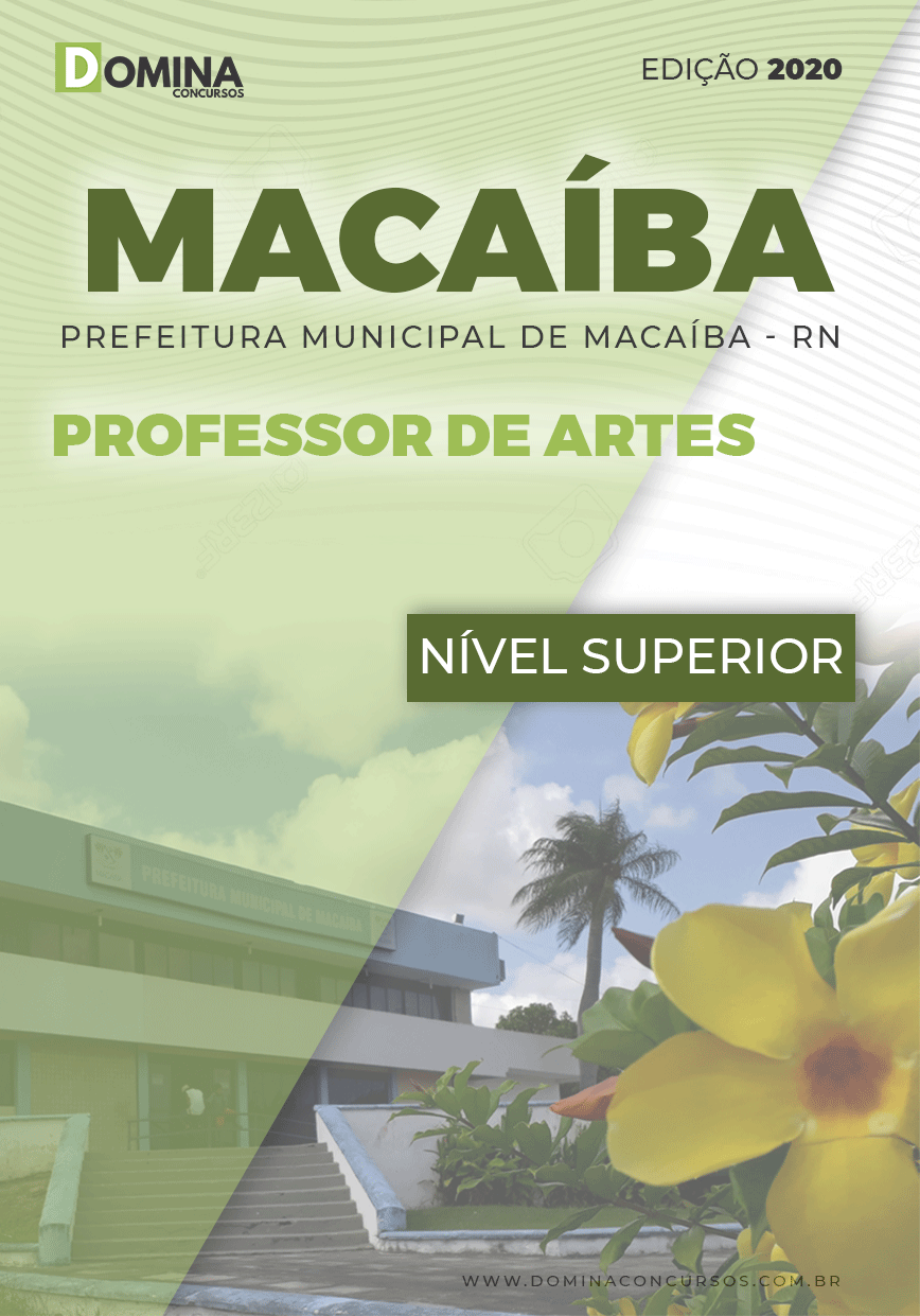 Apostila Concurso Pref Macaíba RN 2020 Professor de Artes