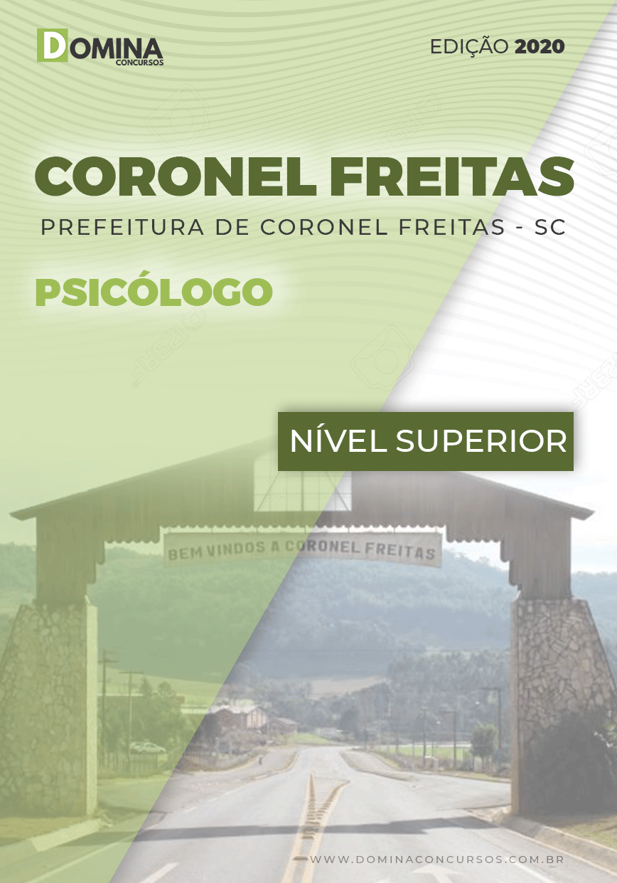 Apostila Concurso Coronel Freitas SC 2020 Psicólogo