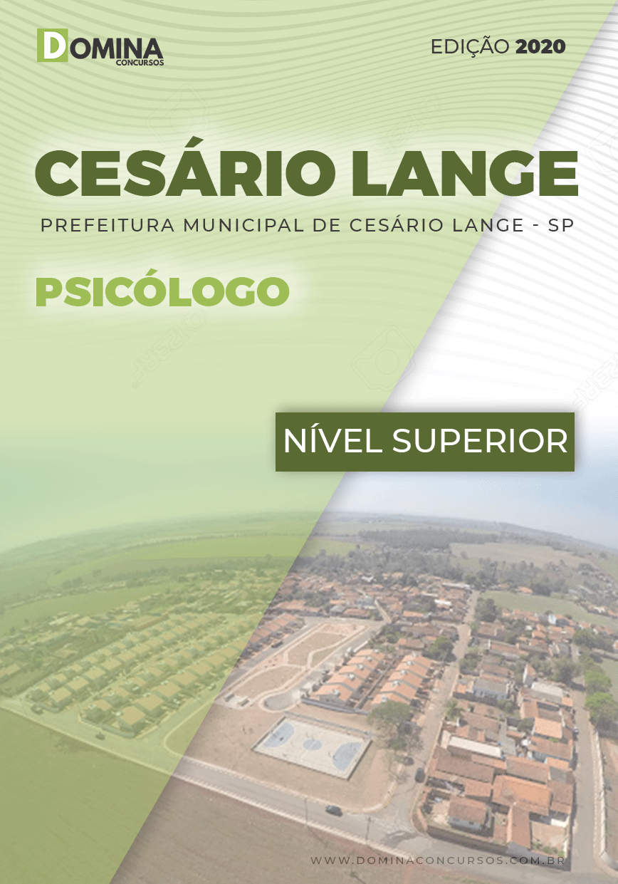 Apostila Concurso Pref Cesário Lange SP 2020 Psicólogo