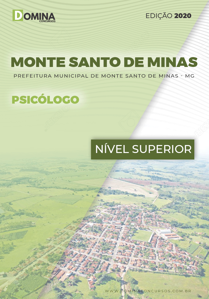 Apostila Pref Monte Santo Minas MG 2020 Psicólogo