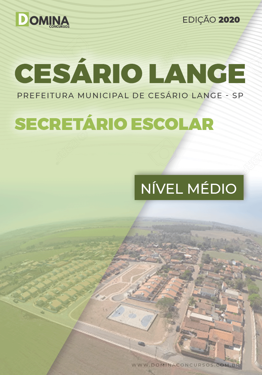 Apostila Pref Cesário Lange SP 2020 Secretário Escolar