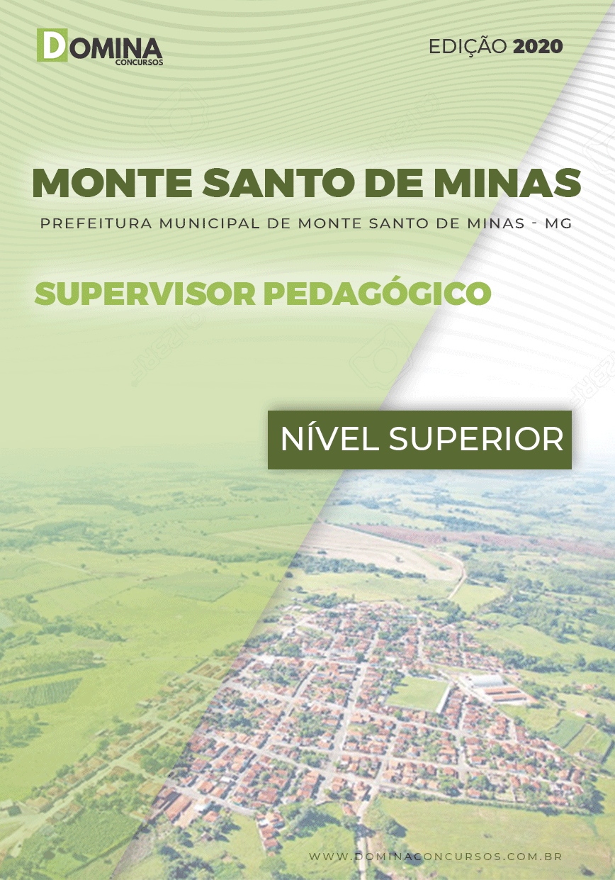 Apostila Pref Monte Santo Minas MG 2020 Supervisor Pedagógico