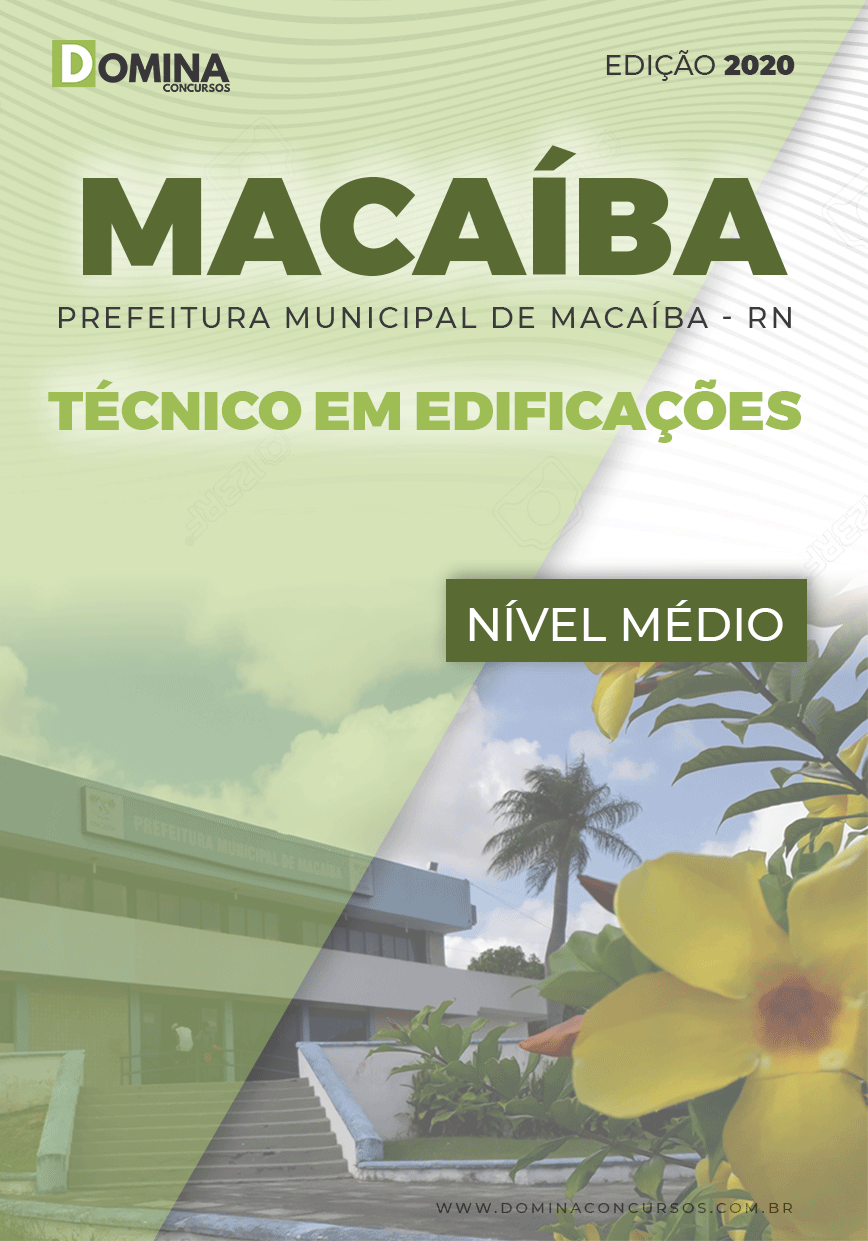 Apostila Concurso Pref Macaíba RN 2020 Técnico em Edificações