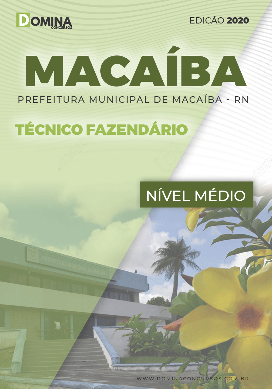 Apostila Pref Macaíba RN 2020 Técnico Fazendário