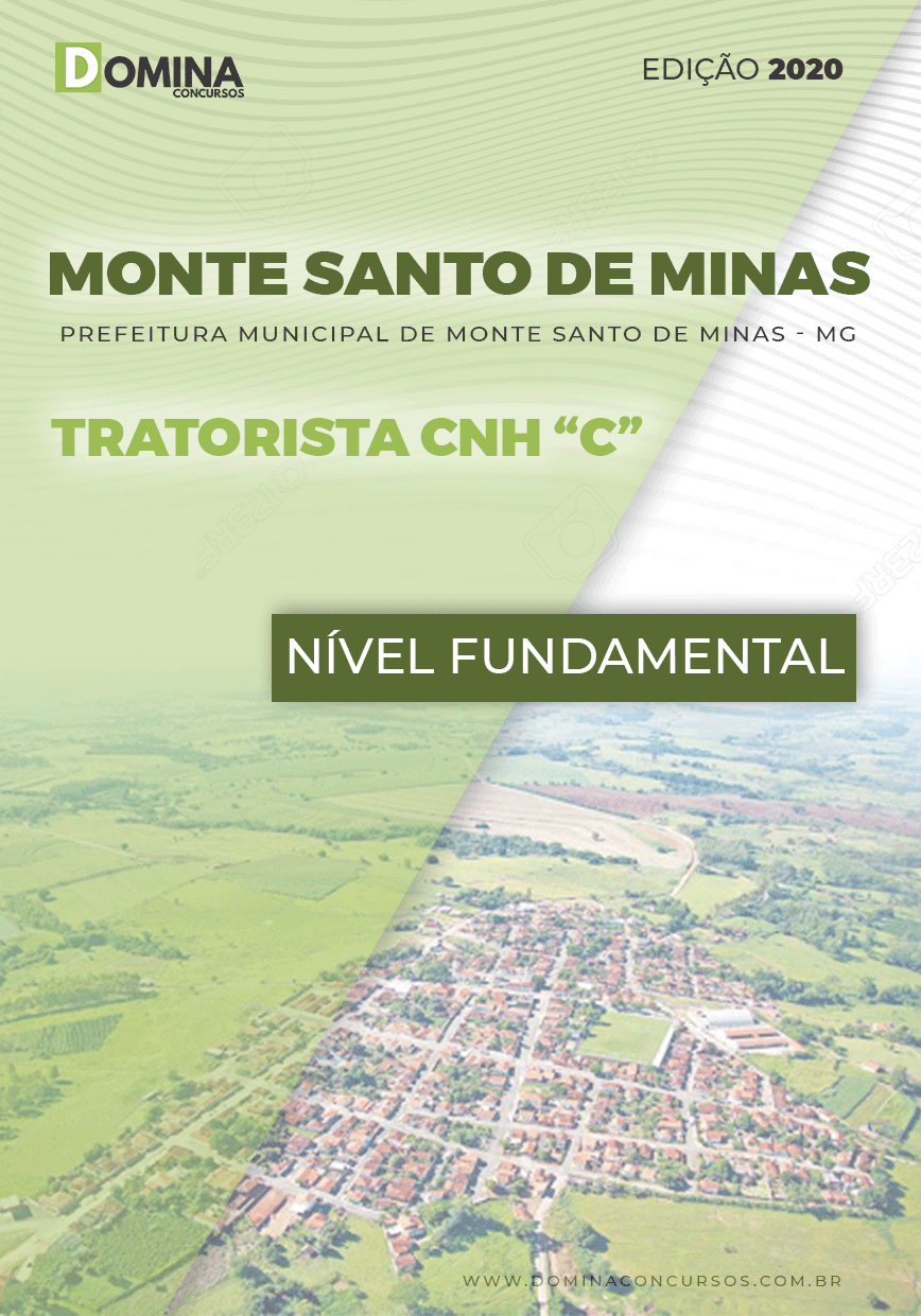 Apostila Pref Monte Santo Minas MG 2020 Tratorista CNH C