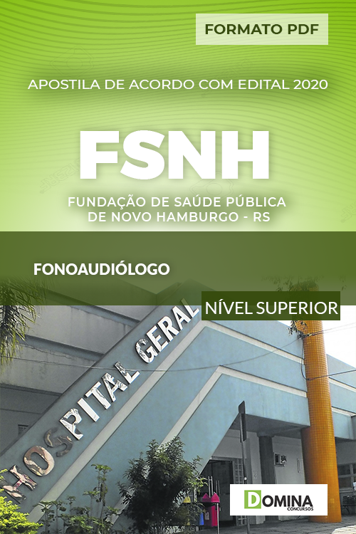 Apostila Concurso FSNH RS 2020 Fonoaudiólogo
