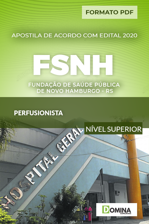 Apostila FSNH Novo Hamburgo RS 2020 Perfusionista