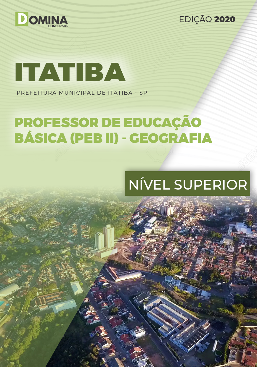 Apostila Concurso Itatiba SP 2020 Professor de Geografia