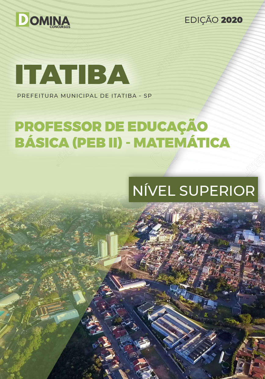 Apostila Concurso Itatiba SP 2020 Professor de Matemática