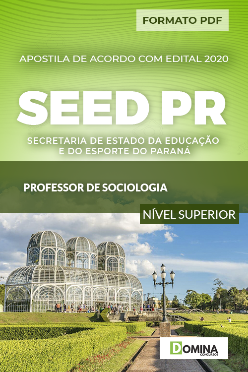 Apostila Concurso SEED PR 2020 Professor de Sociologia