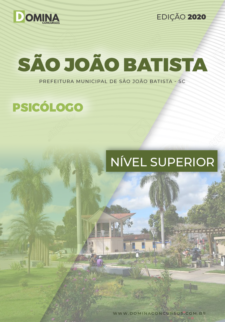 Apostila Concurso Pref São João Batista 2020 Psicólogo