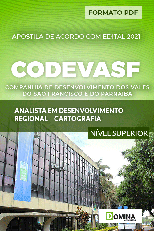 Apostila CODEVASF 2021 Analista Desenvolvimento Cartografia