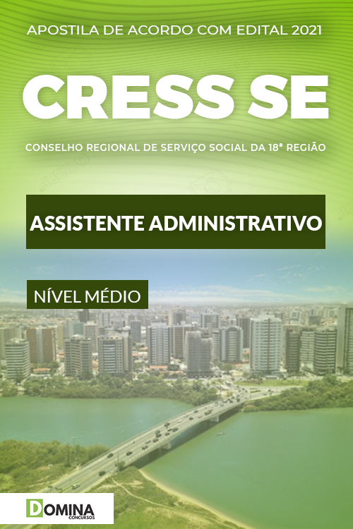 Apostila Concurso CRESS SE 2021 Assistente Administrativo