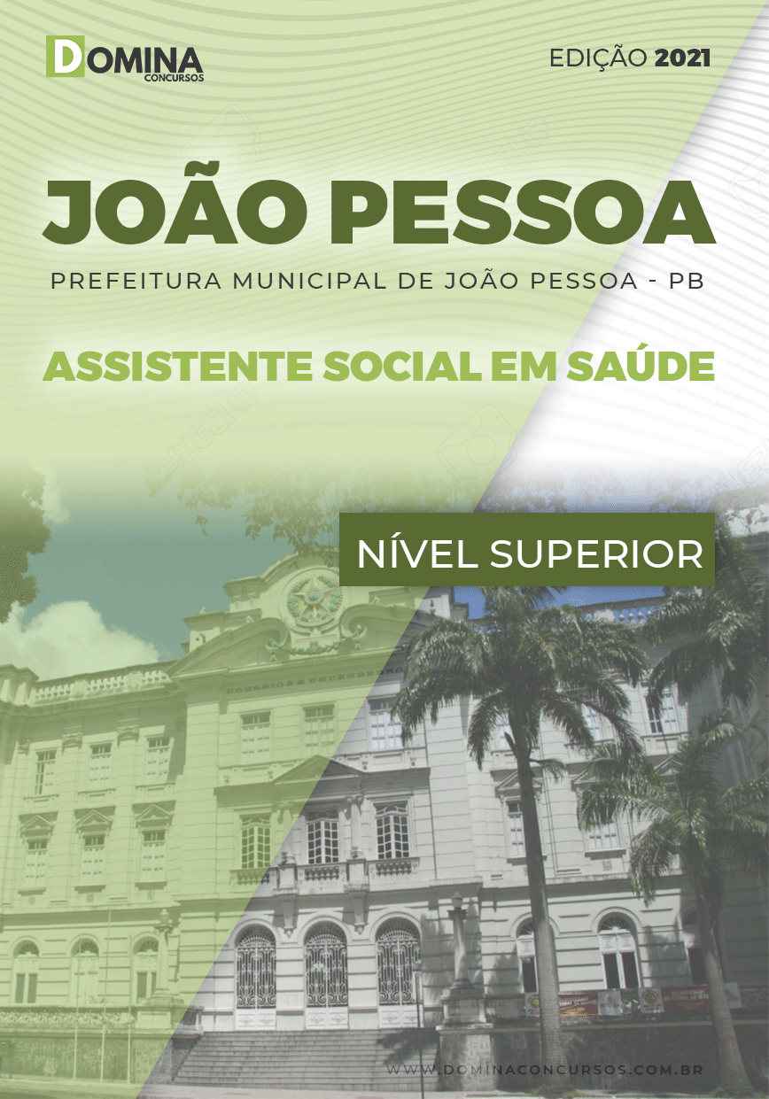 Apostila Pref João Pessoa PB 2021 Assistente Social em Saúde