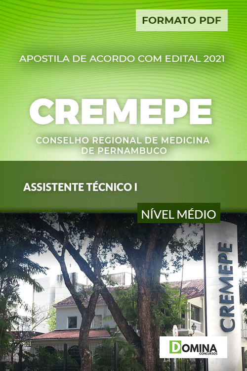 Apostila Concurso CREMEPE 2021 Assistente Técnico I
