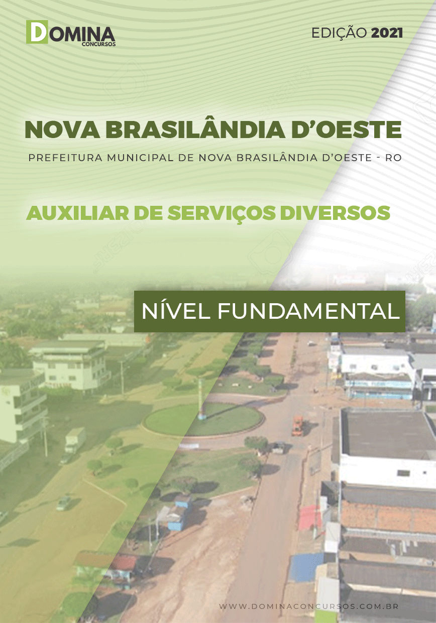Apostila Nova Brasilândia D Oeste RO 2021 Auxiliar Serviços Diversos