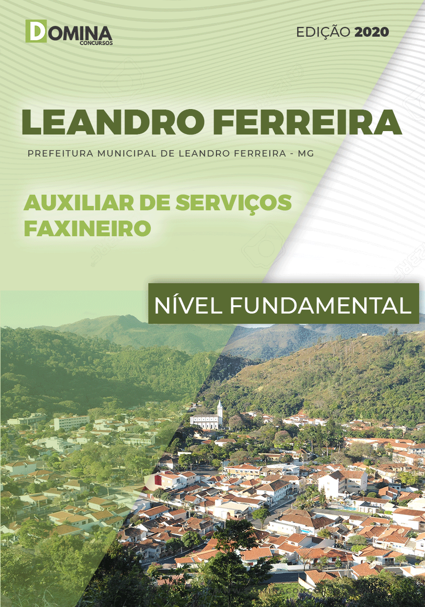 Apostila Leandro Ferreira MG 2021 Auxiliar de Serviços Faxineiro