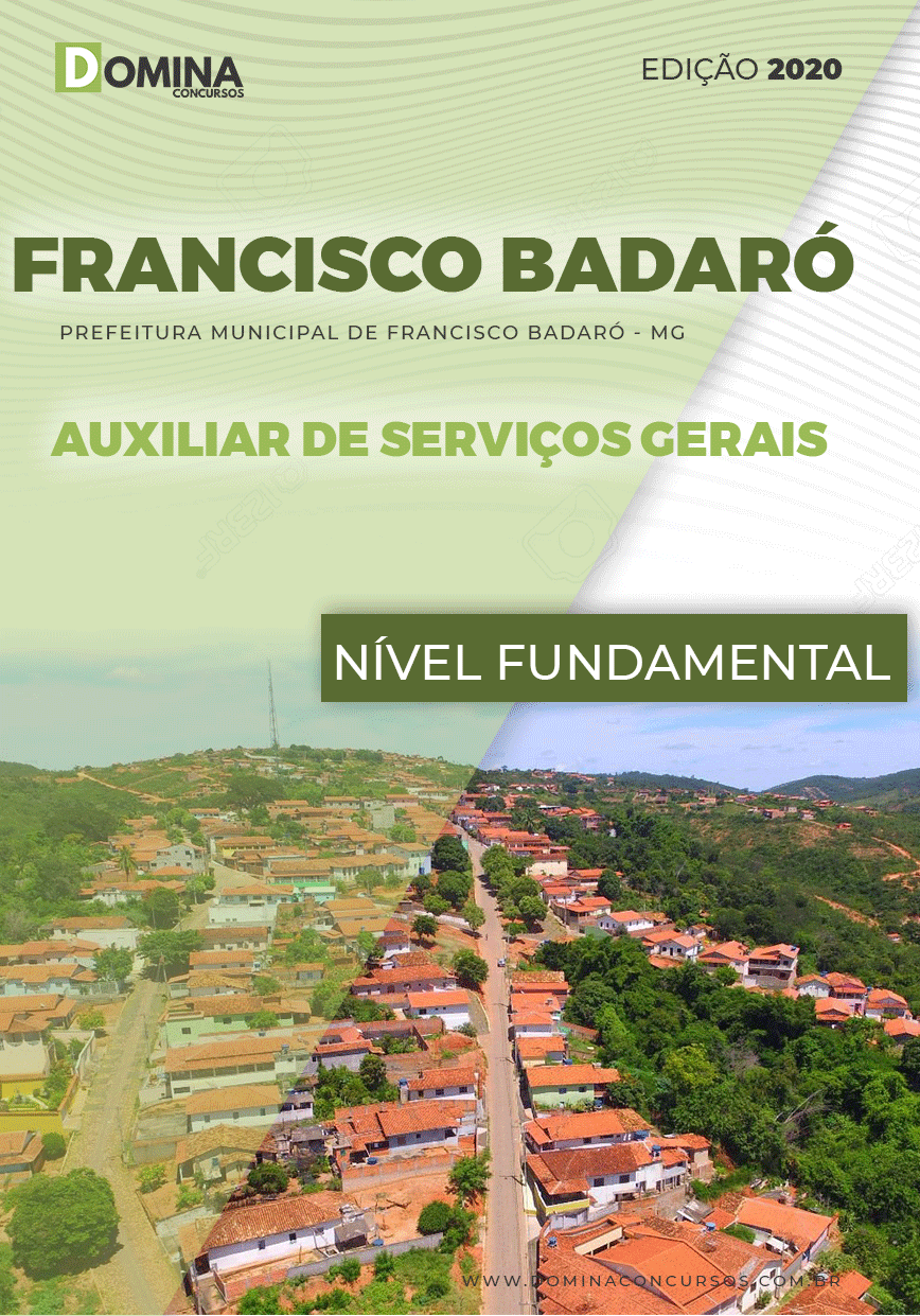 Apostila Pref Francisco Badaró MG 2021 Aux Serviços Gerais