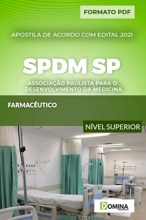 Apostila Concurso SPDM SP 2021 Farmacêutico