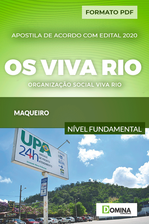 Apostila Concurso Público OS Viva Rio 2021 Maqueiro