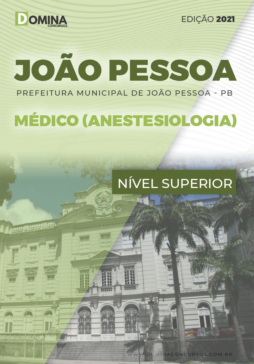 Apostila Pref João Pessoa PB 2021 Médico Anestesiologia