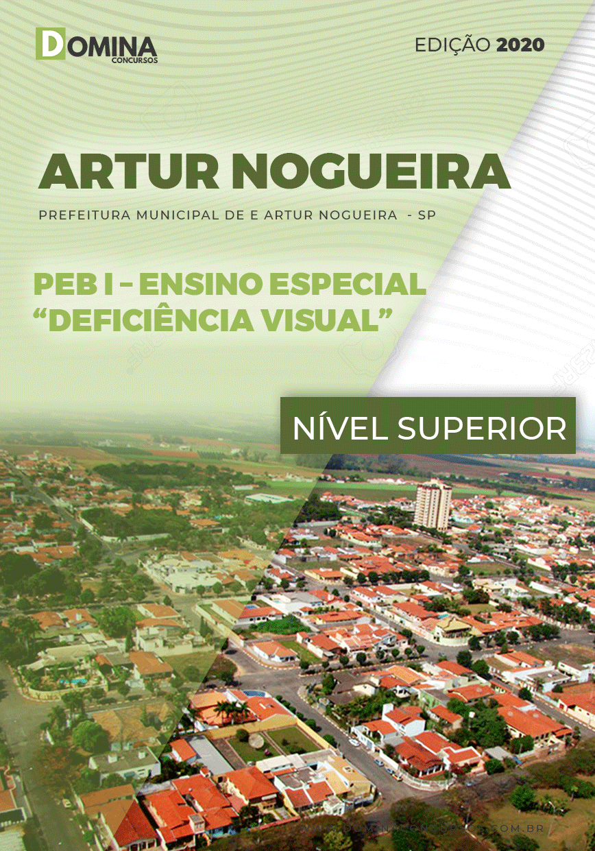 Apostila Pref Artur Nogueira SP 2021 PEB I Deficiência Visual