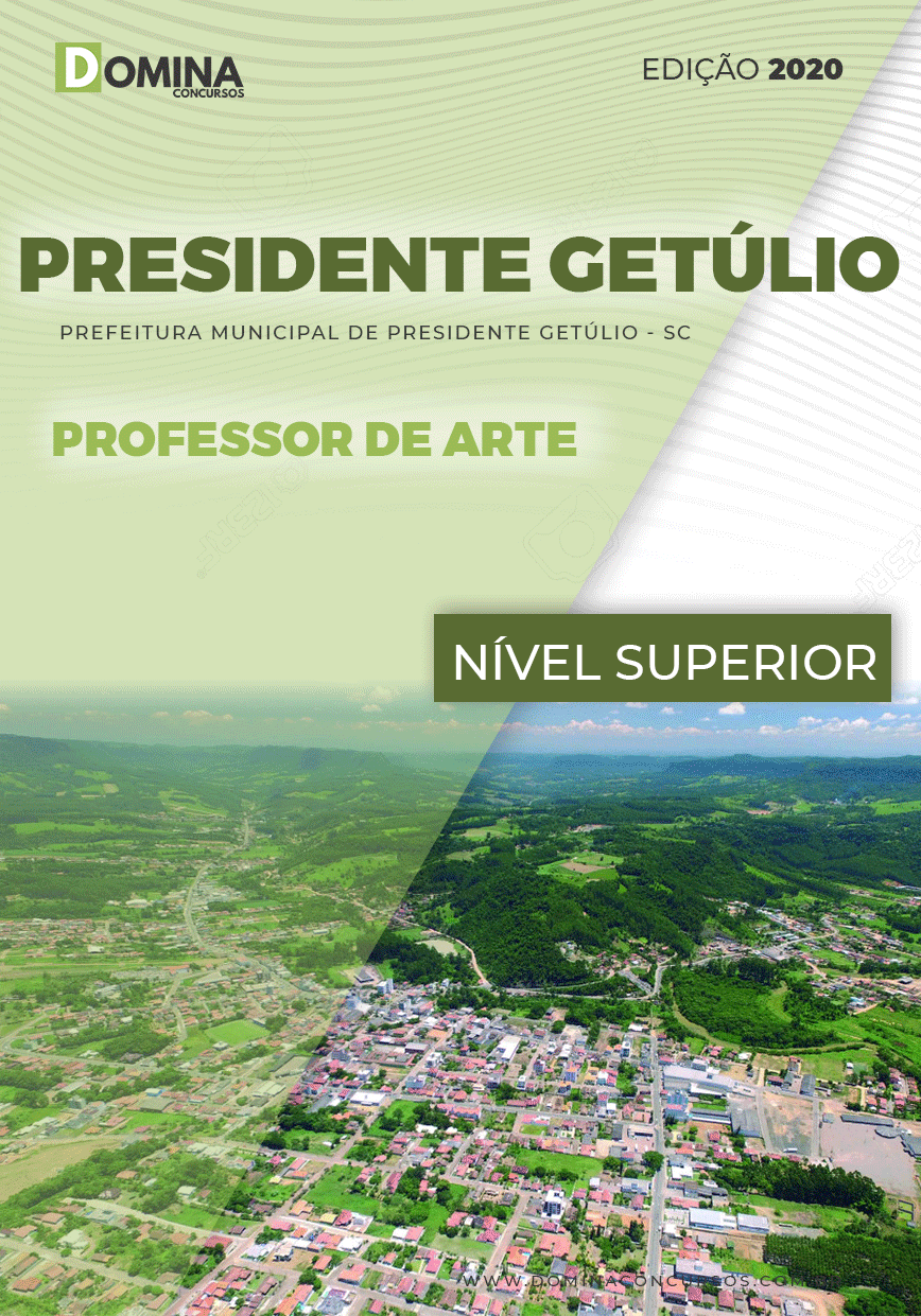 Apostila Pref Presidente Getúlio SC 2021 Professor Arte