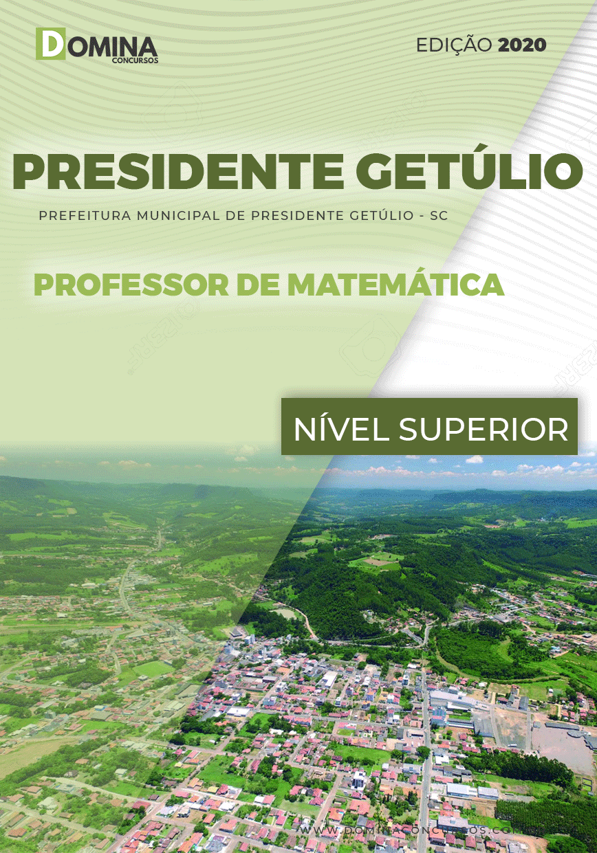 Apostila Pref Presidente Getúlio SC 2021 Prof Matemática